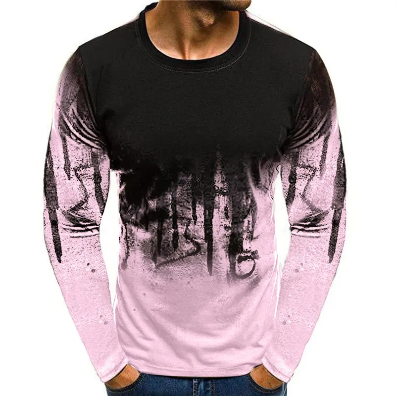 Men'S Fashion T Shirts - T-shirt à motif camouflage pour homme,