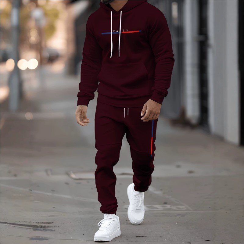 Mens Fashion Clothes - Ensemble de survêtement pour homme, sweat