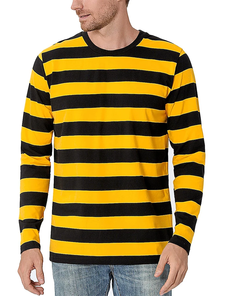 Men'S Fashion T Shirts - T-shirt à manches longues pour homme,