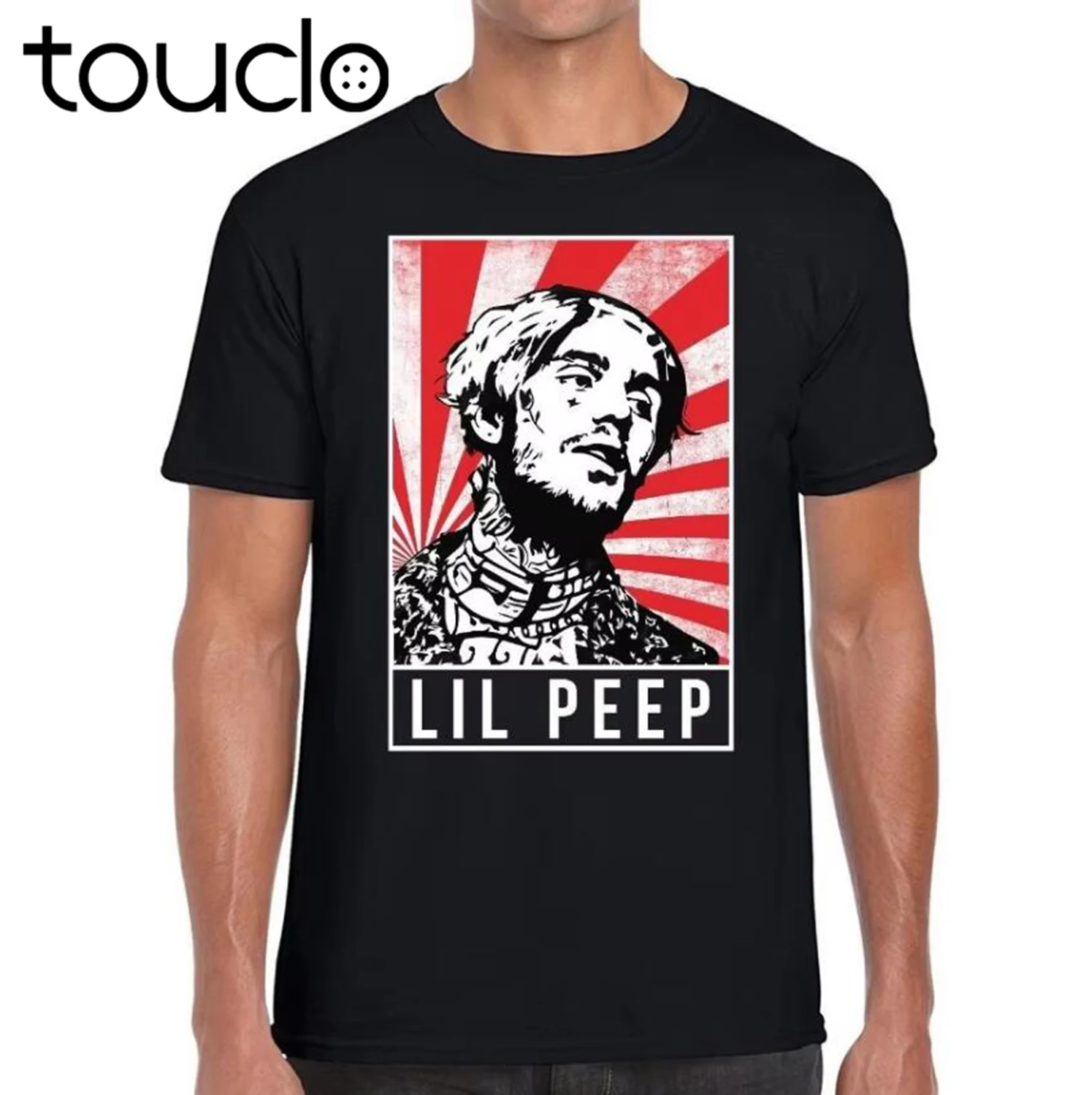 T-shirt noir avec affiche homm - Poster Men Fashion avis et prix