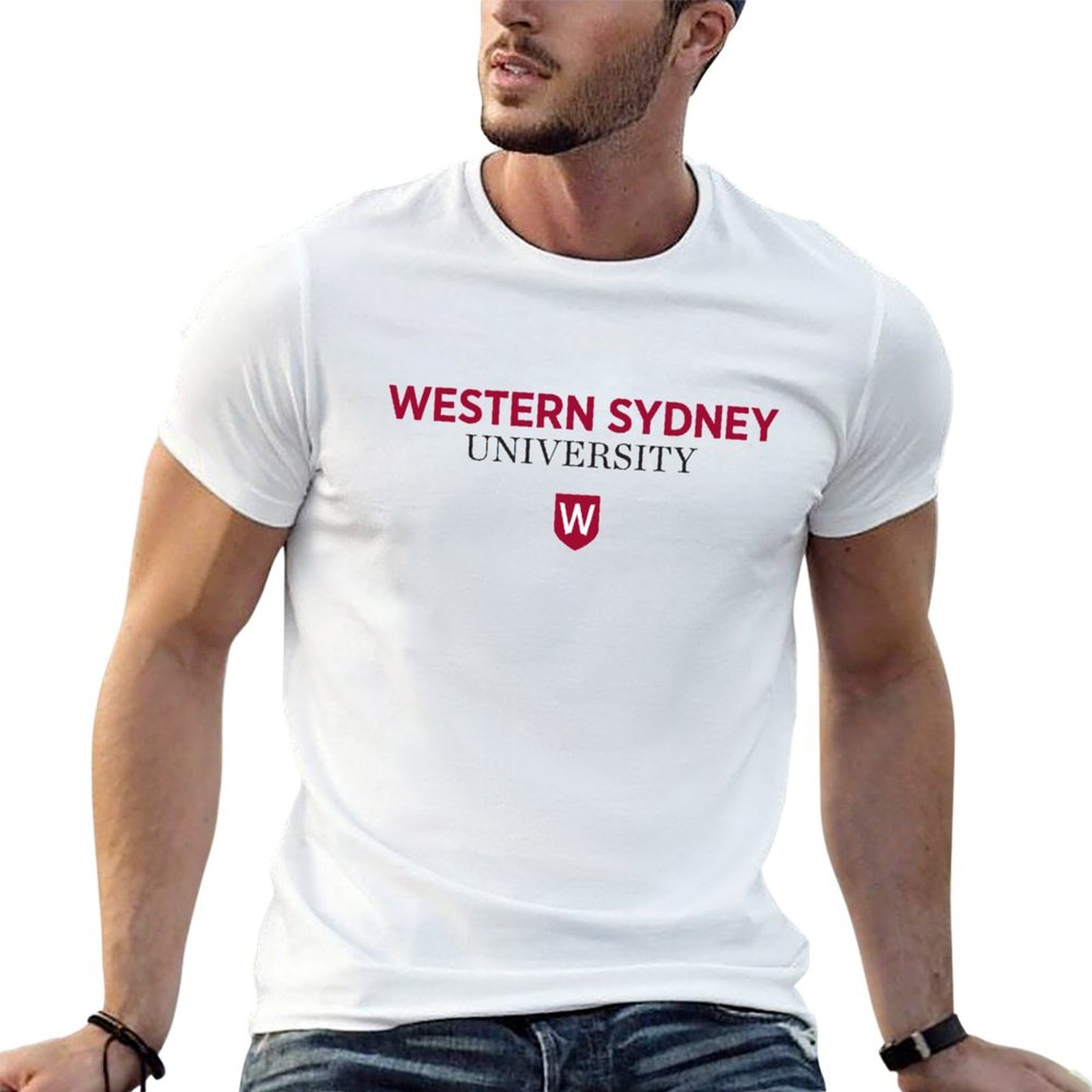 T-shirt de l’Université de Wes - Men'S Fashion Sydney avis et prix