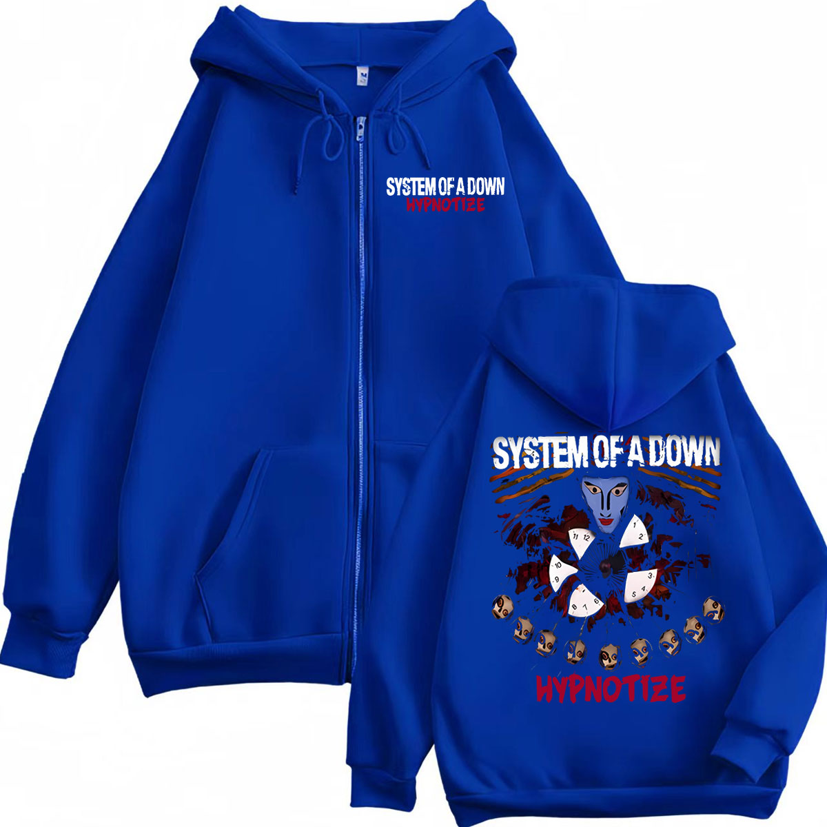 Sweat à capuche zippé graphiqu - Mens Fashion Zip Up Hoodies avis et prix