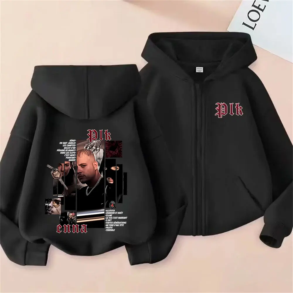 Sweat à capuche zippé avec mot - Mens Fashion Zip Up Hoodies avis et prix