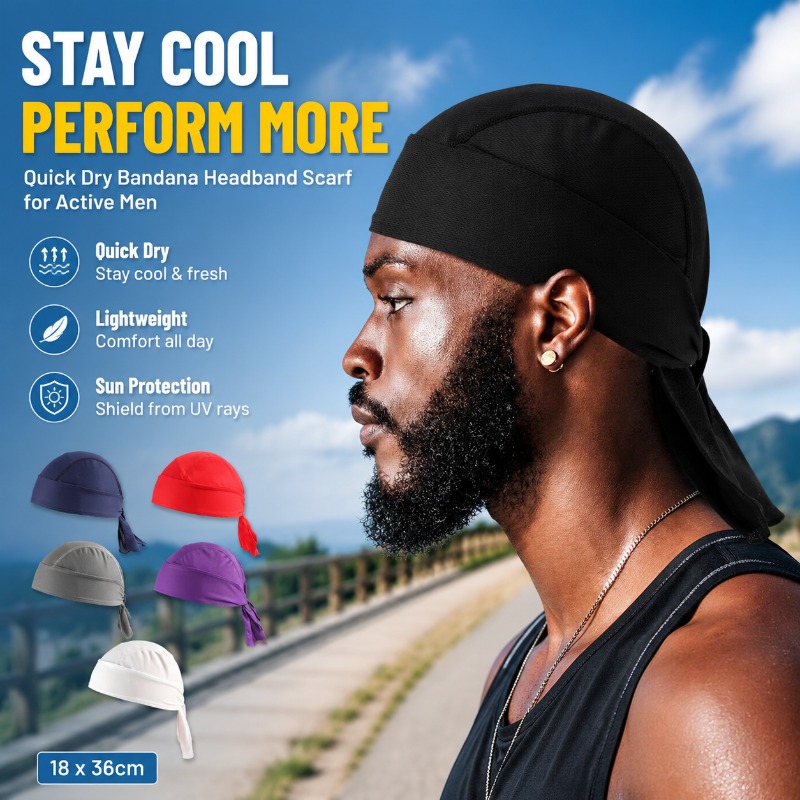 Bandana en polyester à séchage - Men'S Fashion With Hat avis et prix